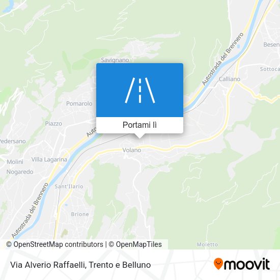 Mappa Via Alverio Raffaelli