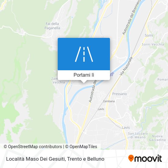 Mappa Località Maso Dei Gesuiti