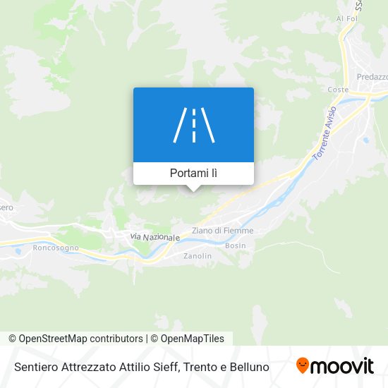 Mappa Sentiero Attrezzato Attilio Sieff