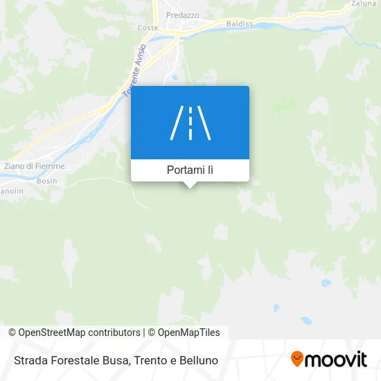 Mappa Strada Forestale Busa
