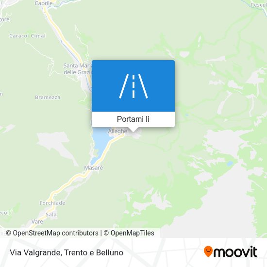 Mappa Via Valgrande