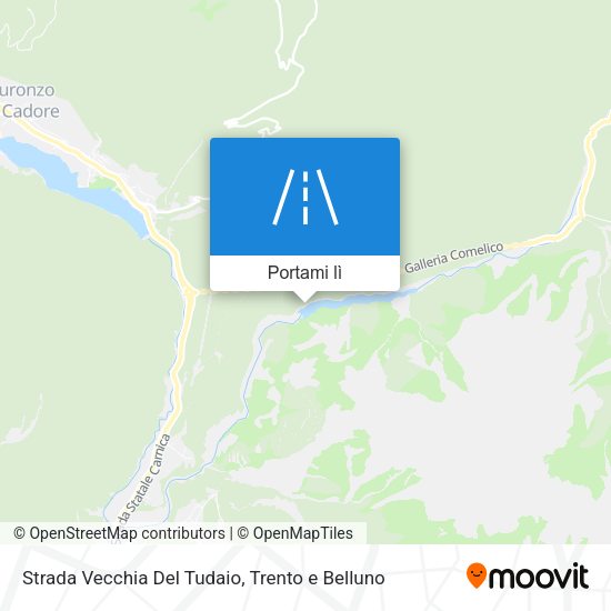Mappa Strada Vecchia Del Tudaio