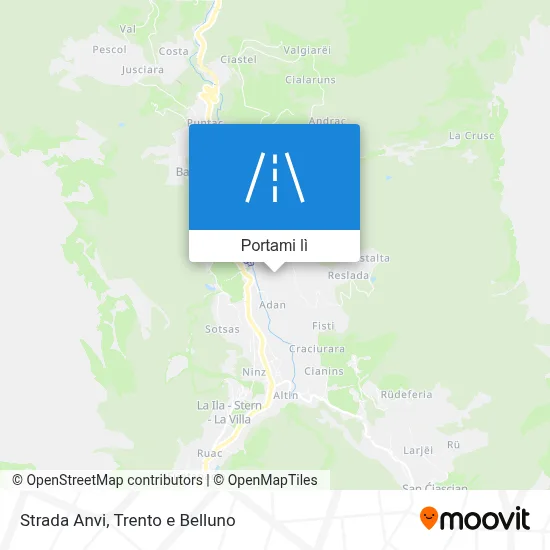 Mappa Strada Anvi