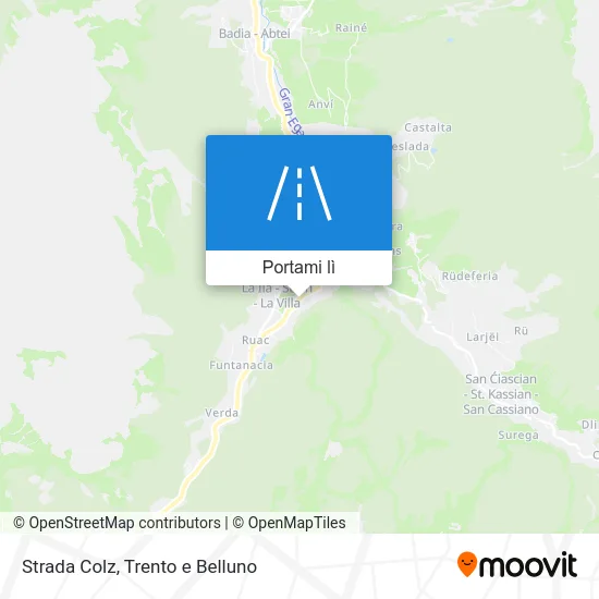 Mappa Strada Colz