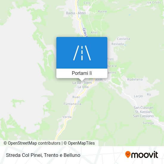 Mappa Streda Col Pinei