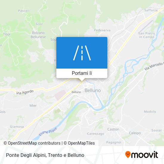 Mappa Ponte Degli Alpini