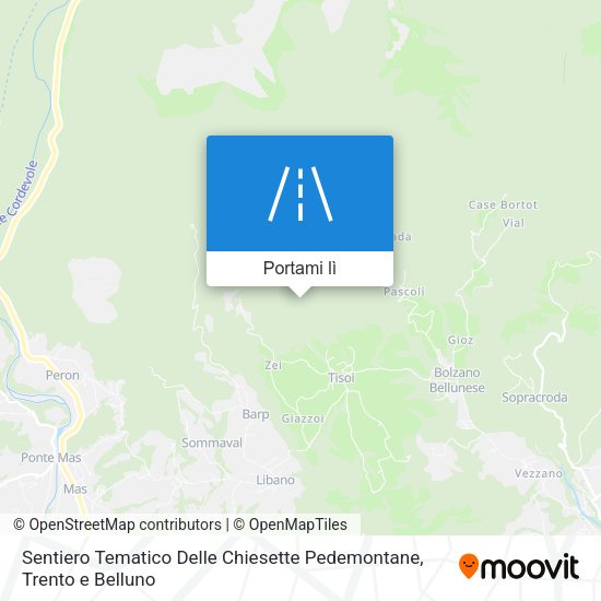Mappa Sentiero Tematico Delle Chiesette Pedemontane