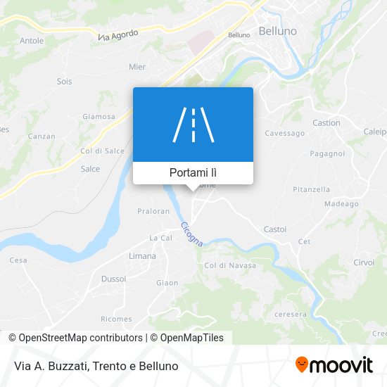 Mappa Via A. Buzzati