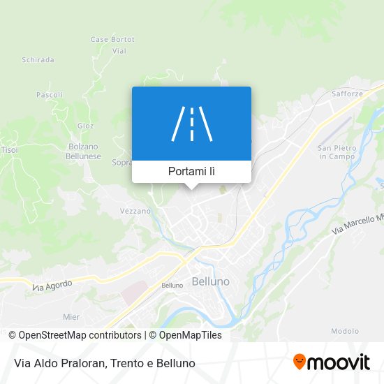 Mappa Via Aldo Praloran