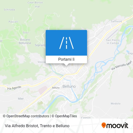 Mappa Via Alfredo Bristot