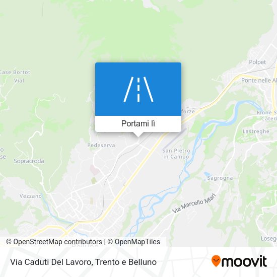 Mappa Via Caduti Del Lavoro