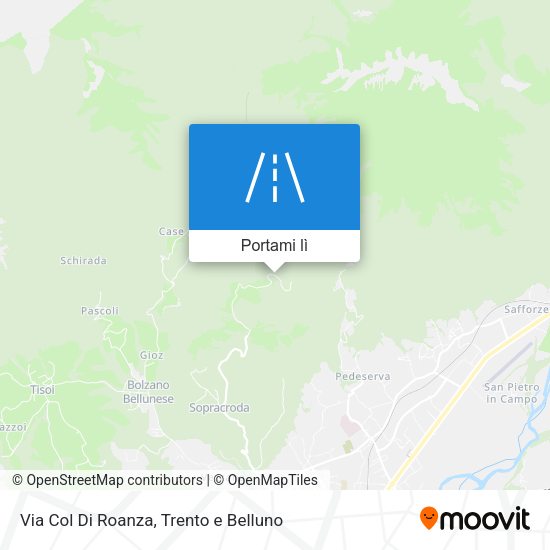 Mappa Via Col Di Roanza