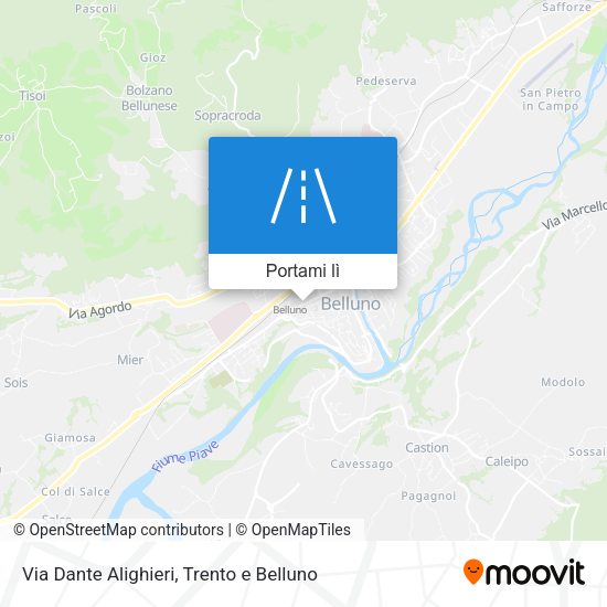 Mappa Via Dante Alighieri