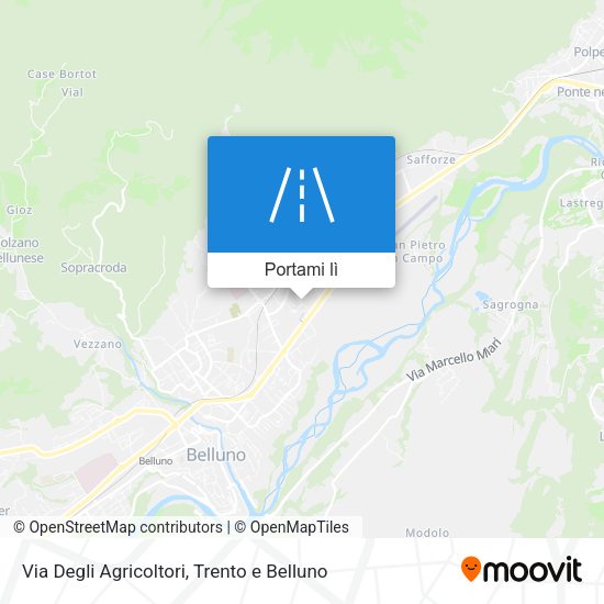 Mappa Via Degli Agricoltori