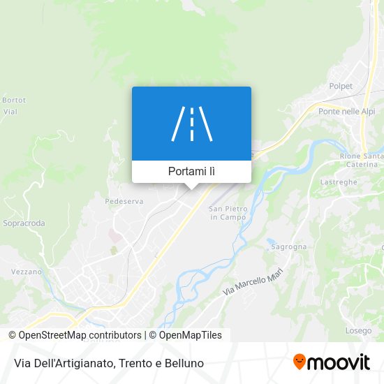 Mappa Via Dell'Artigianato