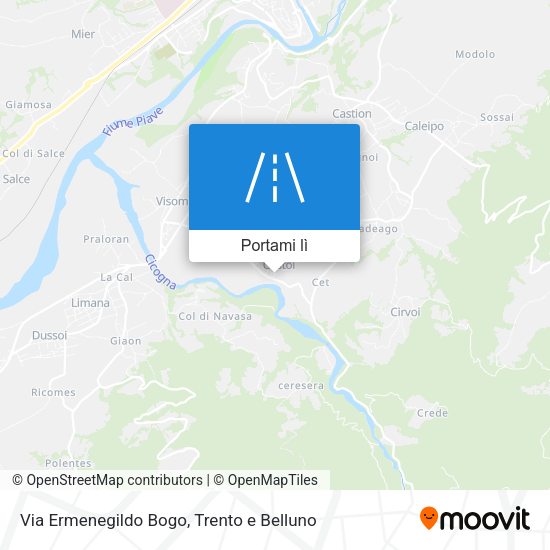 Mappa Via Ermenegildo Bogo