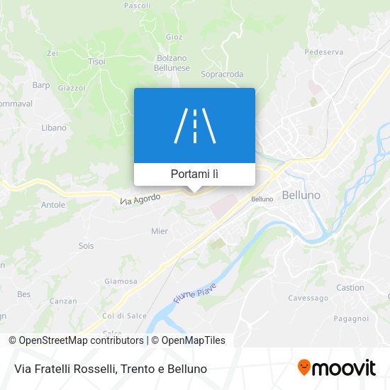 Mappa Via Fratelli Rosselli