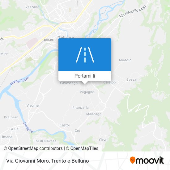 Mappa Via Giovanni Moro