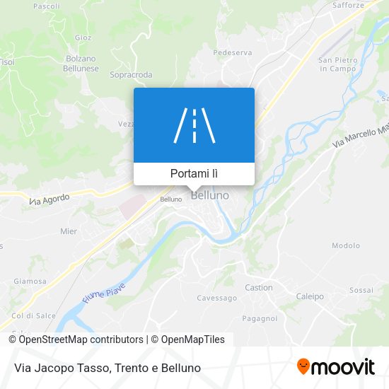 Mappa Via Jacopo Tasso
