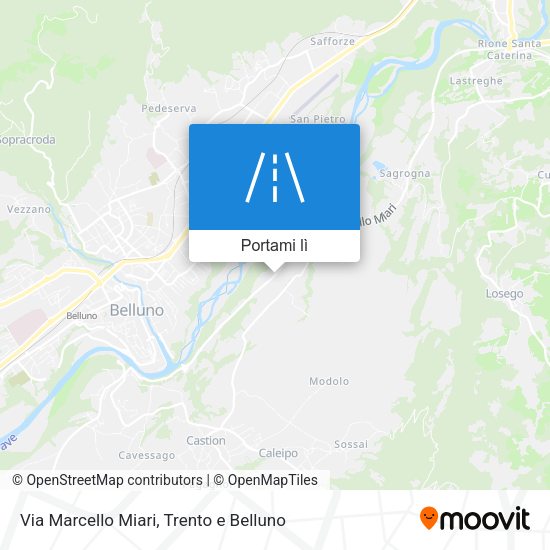 Mappa Via Marcello Miari