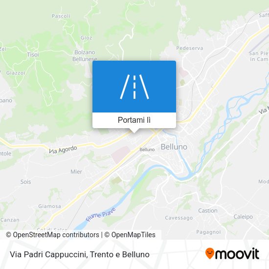 Mappa Via Padri Cappuccini