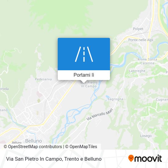 Mappa Via San Pietro In Campo
