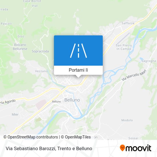 Mappa Via Sebastiano Barozzi
