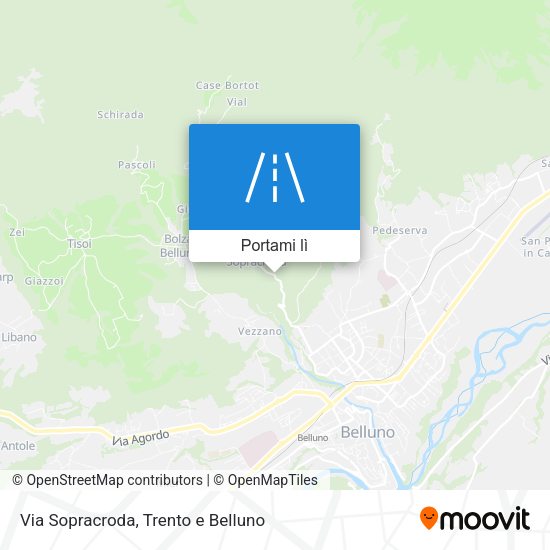 Mappa Via Sopracroda