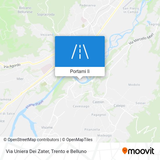 Mappa Via Uniera Dei Zater