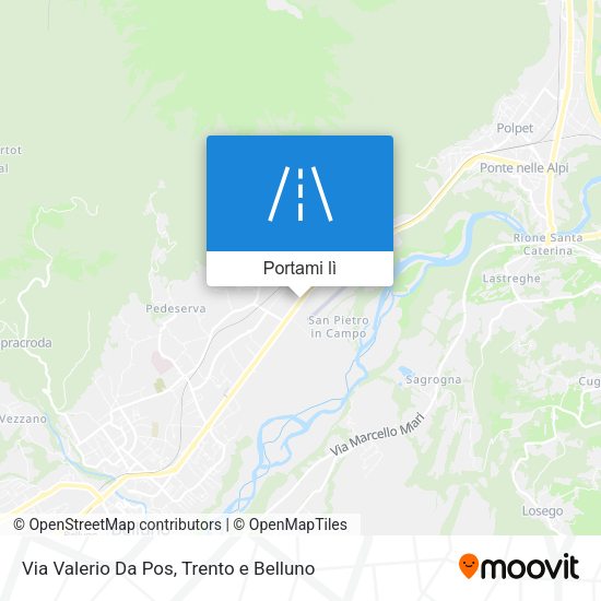 Mappa Via Valerio Da Pos