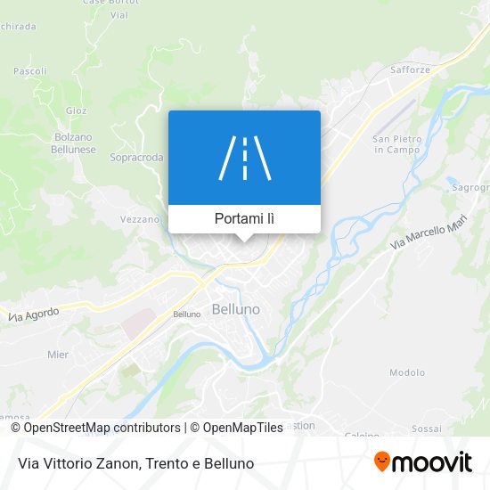 Mappa Via Vittorio Zanon