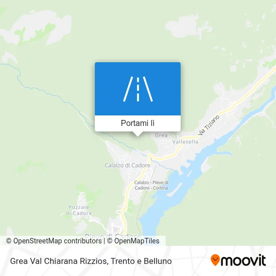 Mappa Grea Val Chiarana Rizzios