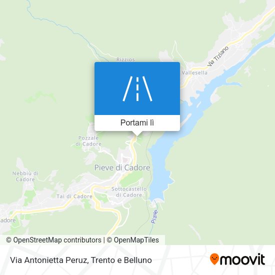 Mappa Via Antonietta Peruz
