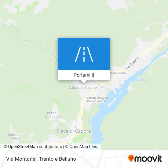 Mappa Via Montanel