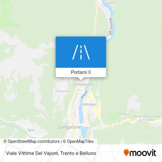 Mappa Viale Vittime Del Vajont