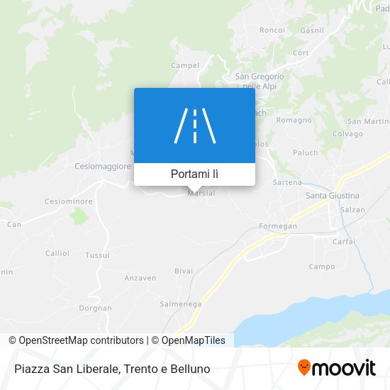 Mappa Piazza San Liberale