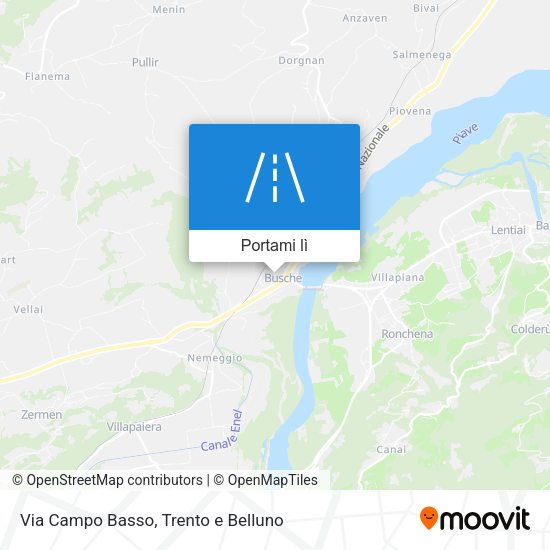 Mappa Via Campo Basso