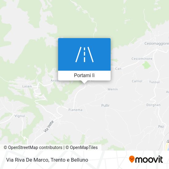 Mappa Via Riva De Marco