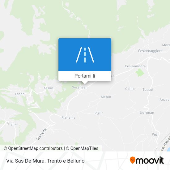 Mappa Via Sas De Mura