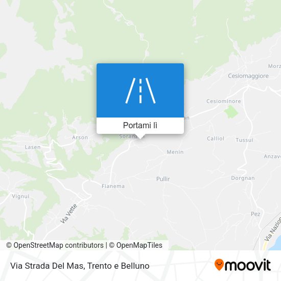 Mappa Via Strada Del Mas