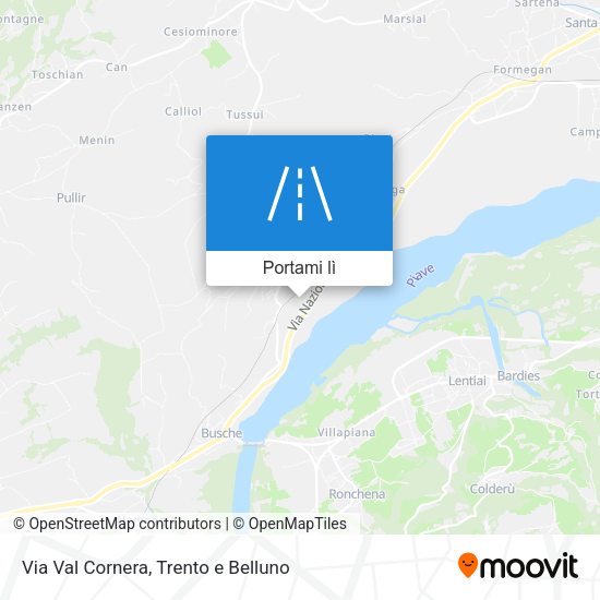 Mappa Via Val Cornera