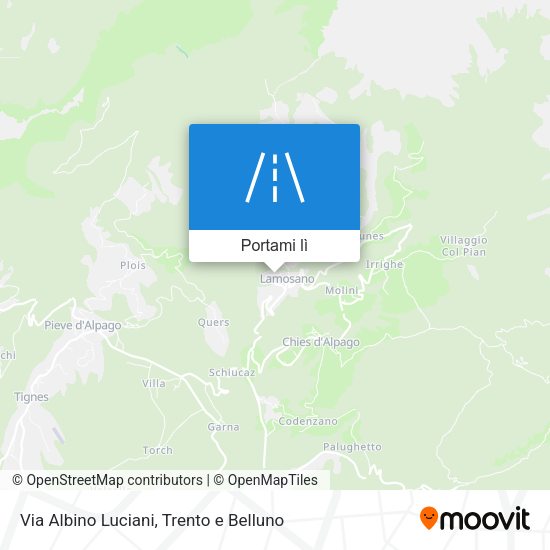 Mappa Via Albino Luciani