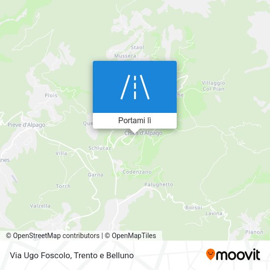 Mappa Via Ugo Foscolo