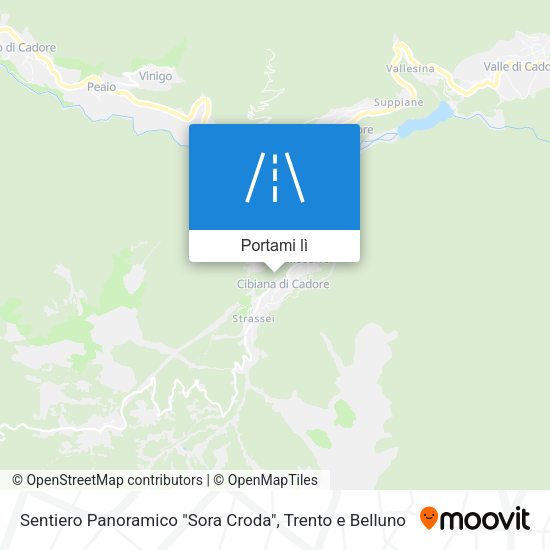 Mappa Sentiero Panoramico "Sora Croda"
