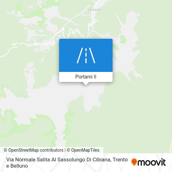 Mappa Via Normale Salita Al Sassolungo Di Cibiana