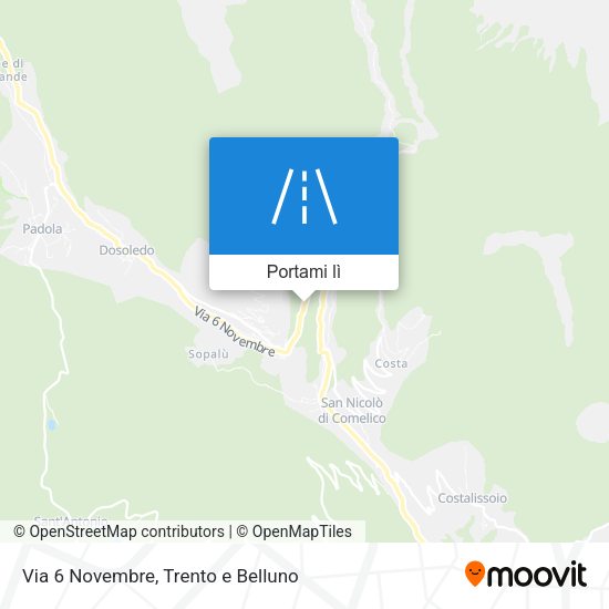 Mappa Via 6 Novembre