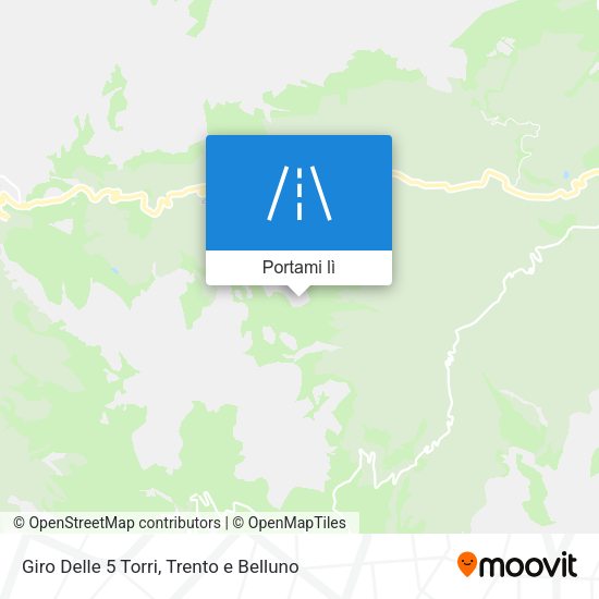 Mappa Giro Delle 5 Torri