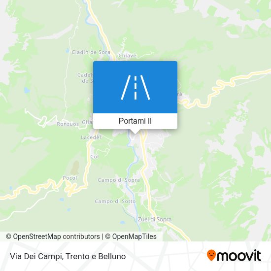 Mappa Via Dei Campi