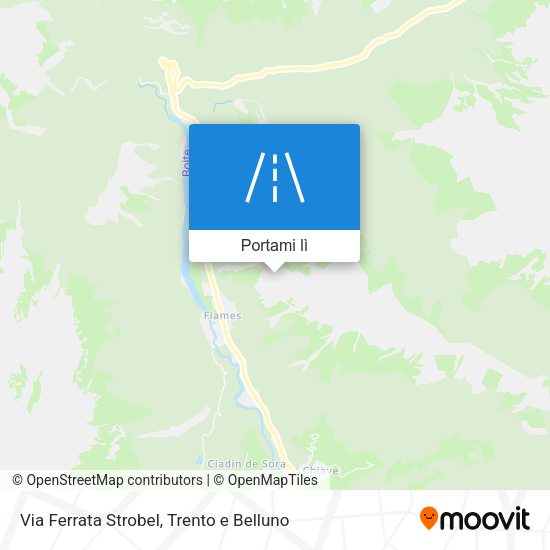 Mappa Via Ferrata Strobel