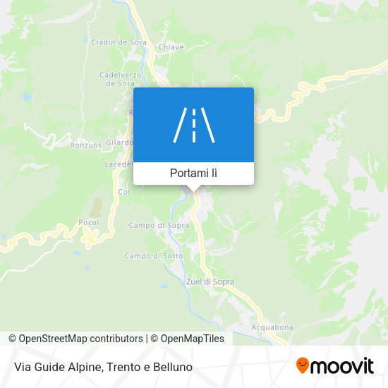Mappa Via Guide Alpine